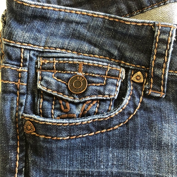 Kut From The Kloth Jeans Size 4 Thick Stitch Boot Cut Dark Wash - Picture 4 of 8